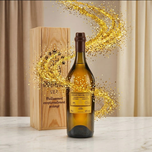 Chartreuse VEP jaune avec son coffret