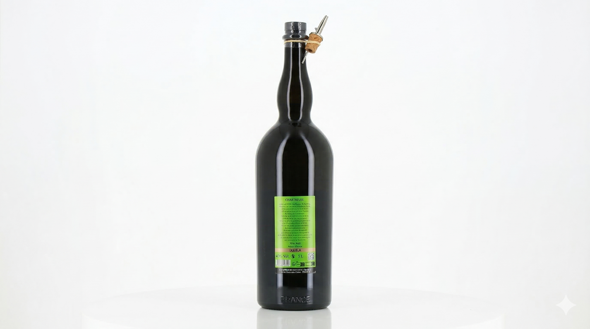 Jéroboam de chartreuse verte - Des moines chartreux - Cuvéria