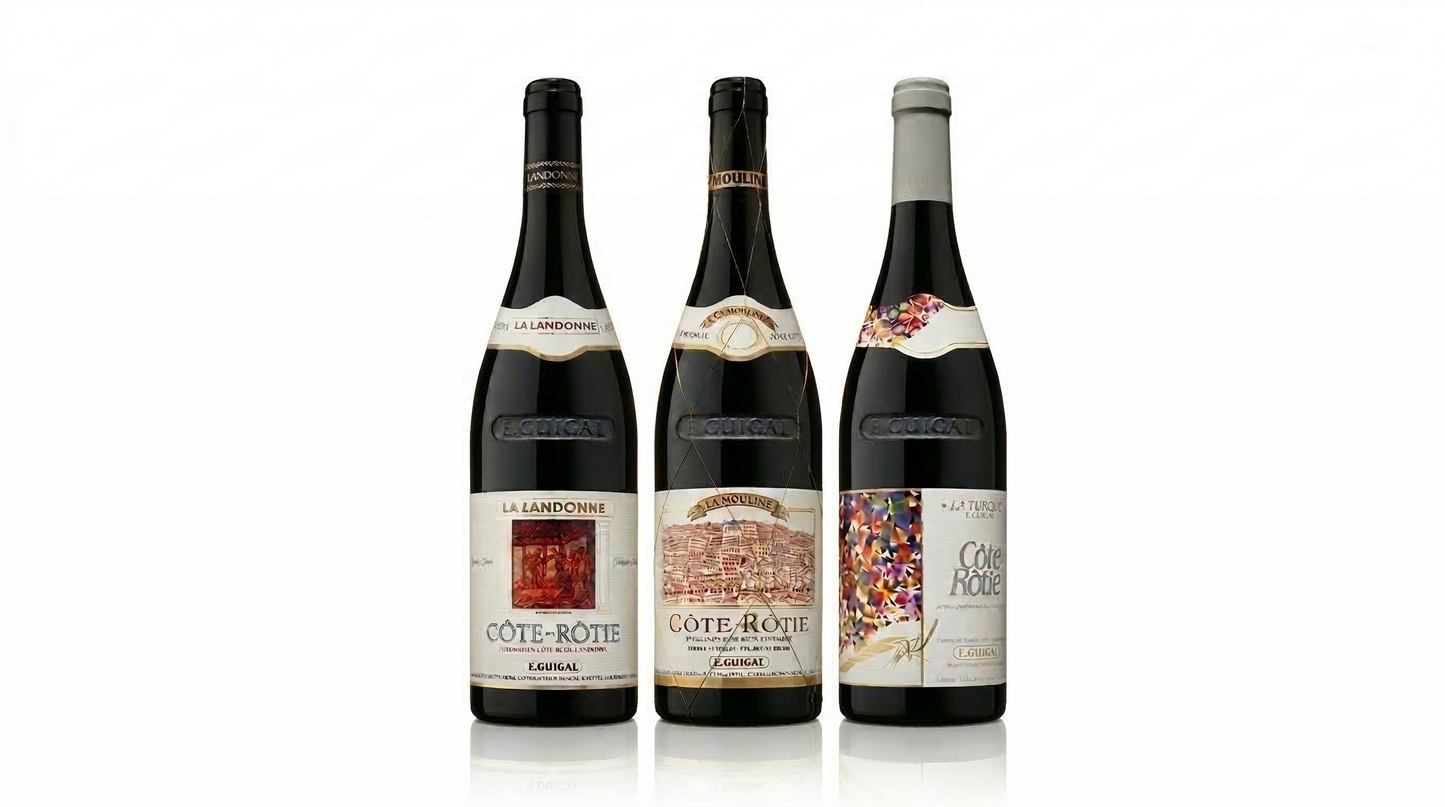 La Trilogie E. Guigal – Les Icônes de la Côte-Rôtie (La Mouline, La Turque, La Landonne) - Vallée du Rhone - Cuvéria